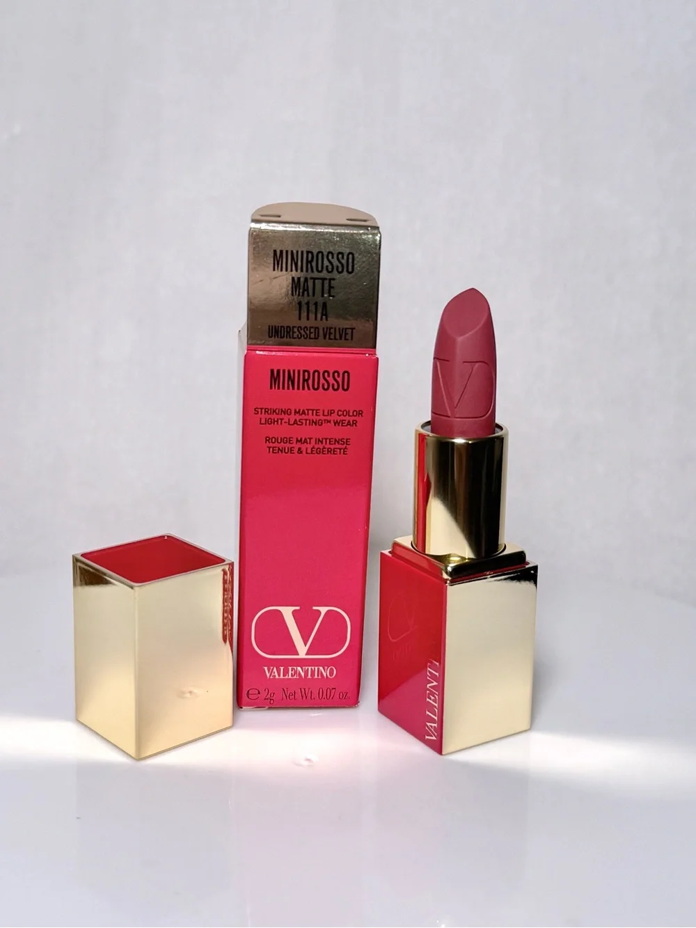 Valentino Minirosso Matte Lipstick in Undressed Velvet 111a - Picture 1 of 2